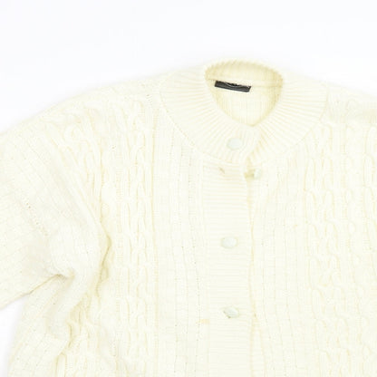 Sapphire Womens Beige  Knit Cardigan Jumper Size L