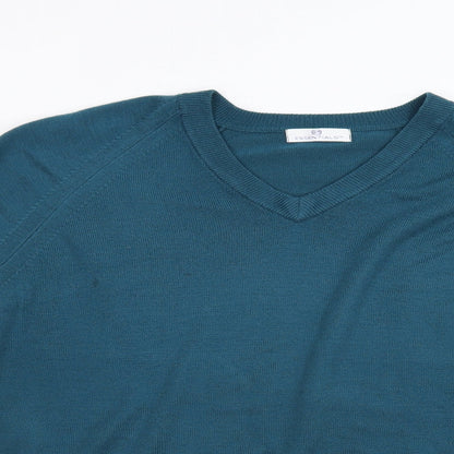 Essentials Mens Green  Knit Pullover Jumper Size S