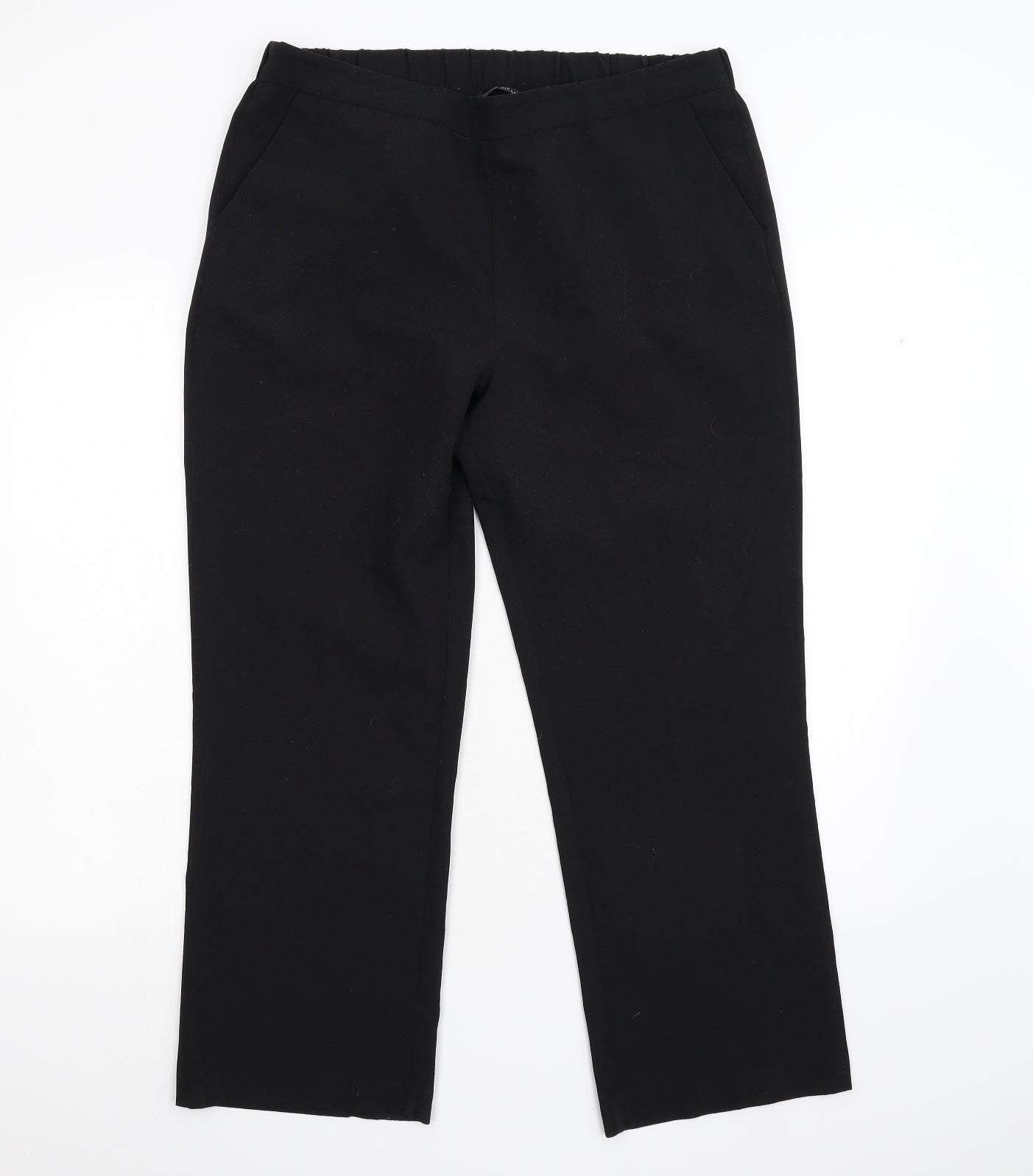 Nutmeg Womens Black   Trousers  Size 14 L26 in