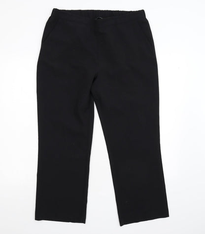 Nutmeg Womens Black   Trousers  Size 14 L26 in