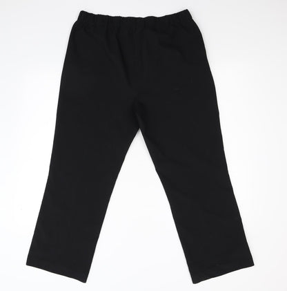 Nutmeg Womens Black   Trousers  Size 14 L26 in