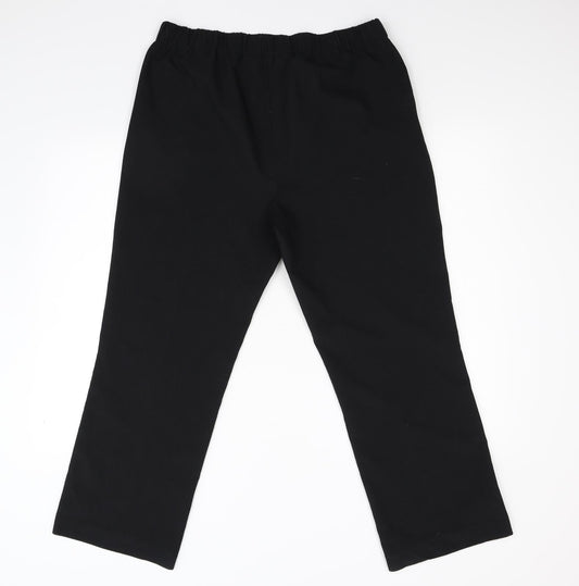 Nutmeg Womens Black   Trousers  Size 14 L26 in
