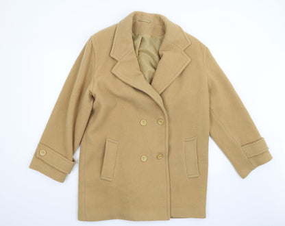 Womens UK Size 16 Preworn Brown Overcoat