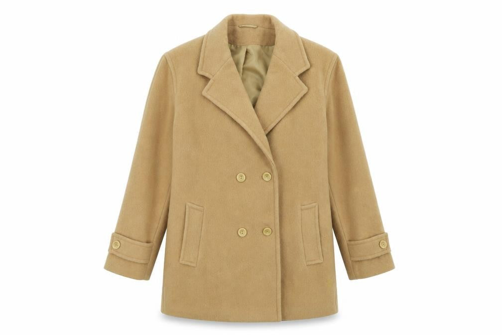Womens UK Size 16 Preworn Brown Overcoat