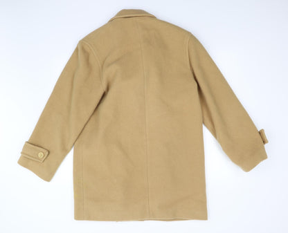 Womens UK Size 16 Preworn Brown Overcoat