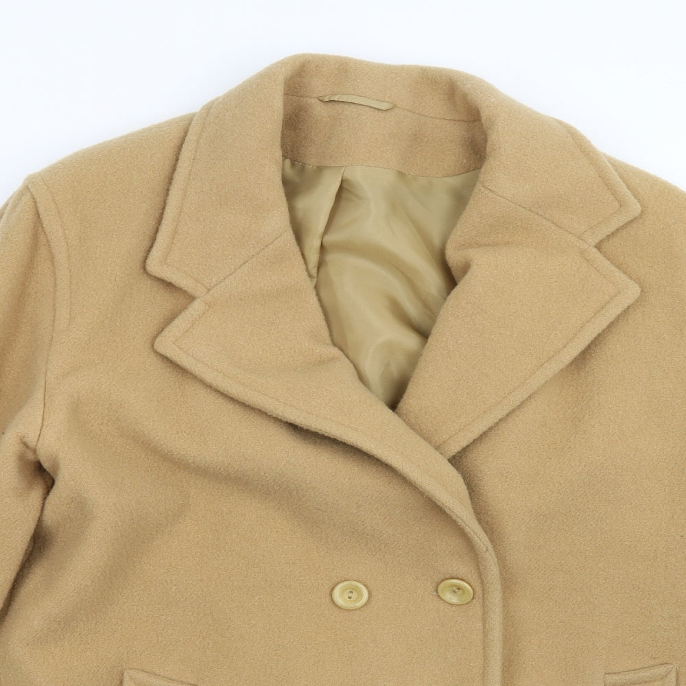 Womens UK Size 16 Preworn Brown Overcoat