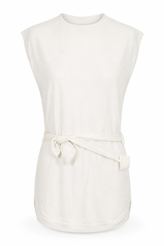 Womens UK Size 10 Warehouse Ivory Tunic Jumper