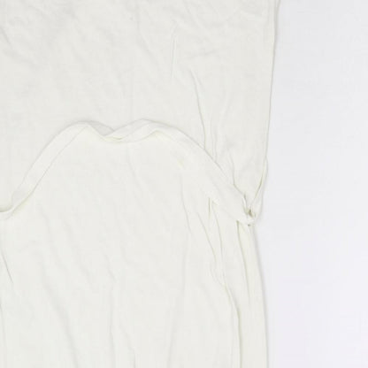Womens UK Size 10 Warehouse Ivory Tunic Jumper