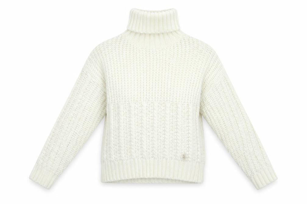 Womens UK Size M SheIn White Pullover Jumper