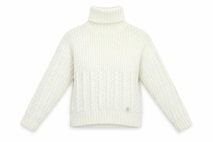Womens UK Size M SheIn White Pullover Jumper