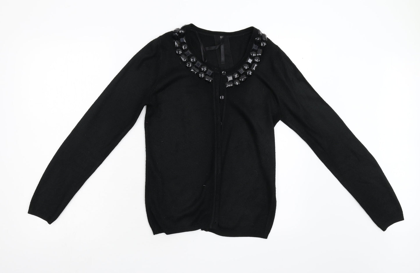 Womens UK Size 10 Evie Black Cardigan Jumper