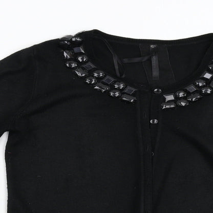 Womens UK Size 10 Evie Black Cardigan Jumper