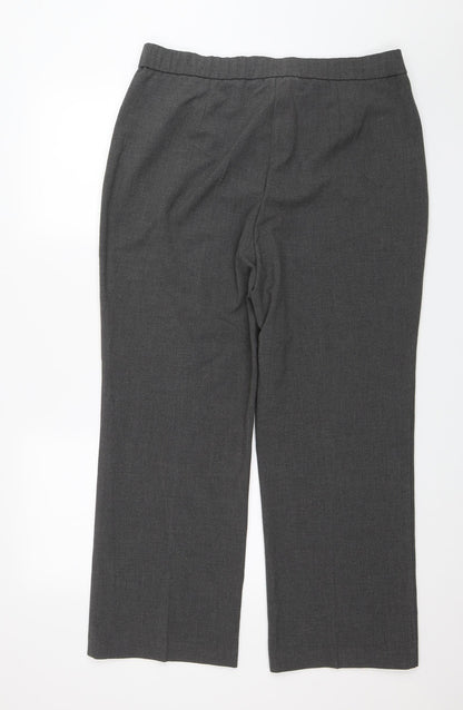 Magic Sculpt Womens Grey   Dress Pants Trousers Size 20 L26 in