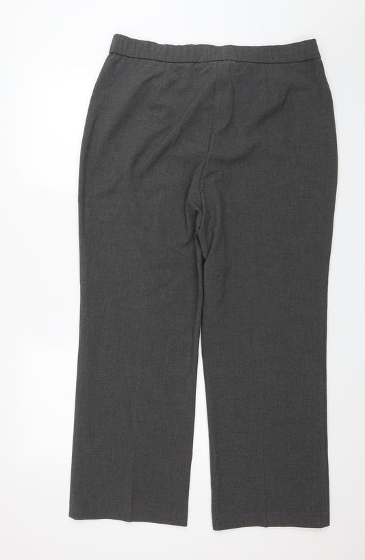 Magic Sculpt Womens Grey   Dress Pants Trousers Size 20 L26 in