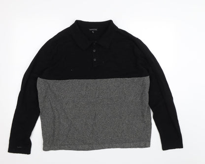 Red Herring Mens Black   Pullover Jumper Size 2XL
