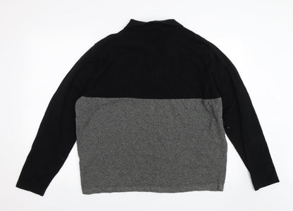 Red Herring Mens Black   Pullover Jumper Size 2XL