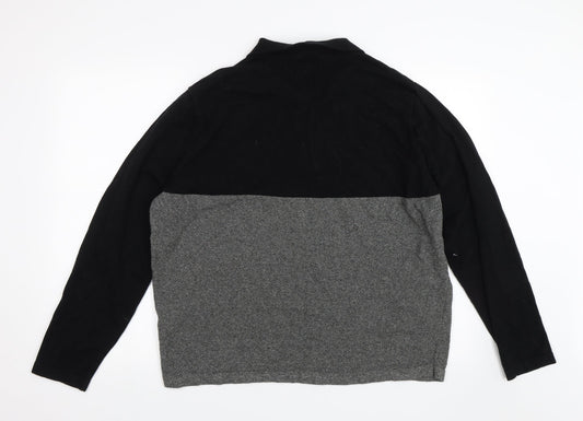 Red Herring Mens Black   Pullover Jumper Size 2XL