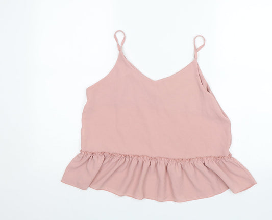 Made in Italy Womens Pink   Camisole Blouse Size 10