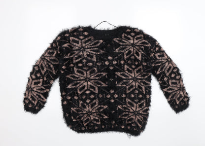 Womens UK Size 14 Atmosphere Black Pullover Jumper