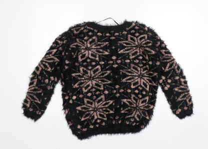 Womens UK Size 14 Atmosphere Black Pullover Jumper