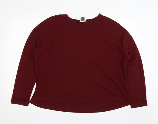Primark Womens Red   Pullover Jumper Size L
