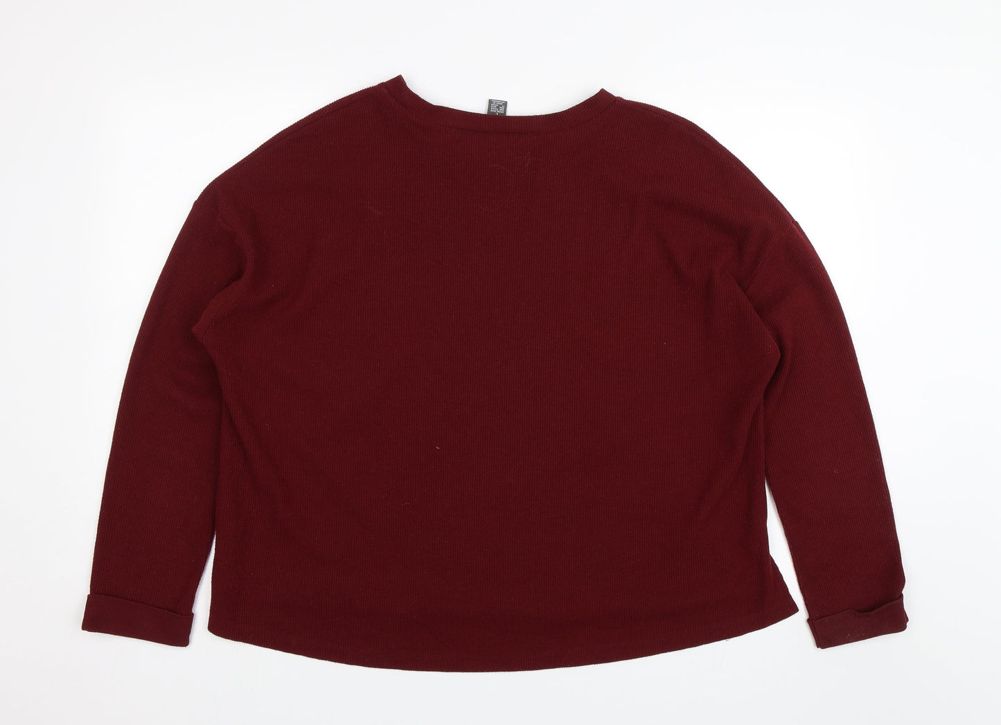 Primark Womens Red   Pullover Jumper Size L