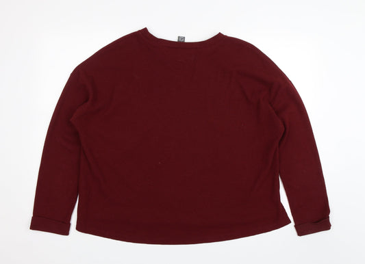 Primark Womens Red   Pullover Jumper Size L
