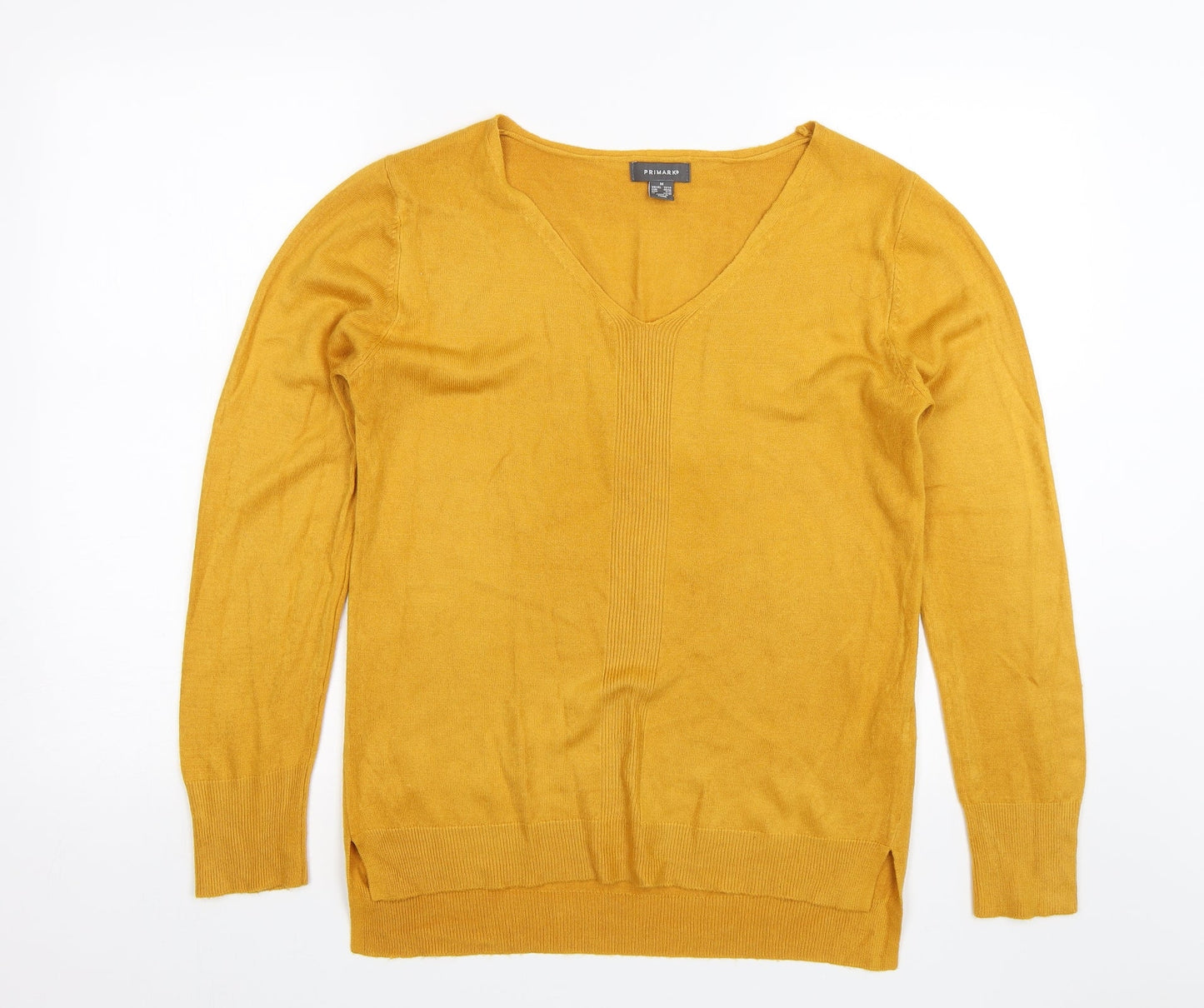 Primark Womens Yellow   Pullover Jumper Size M