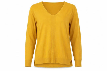 Womens UK Size M Primark Yellow Pullover Jumper