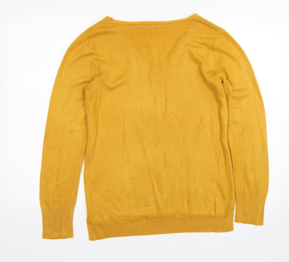 Primark Womens Yellow   Pullover Jumper Size M