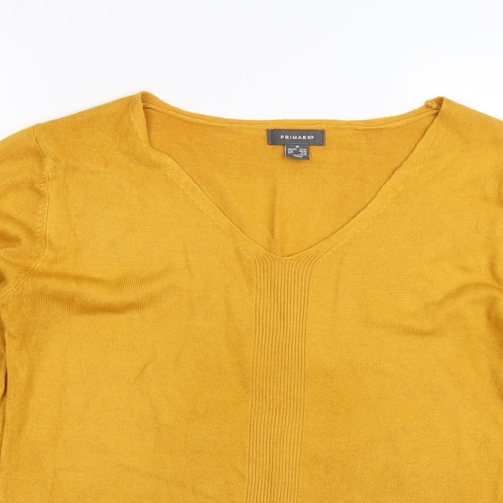 Primark Womens Yellow   Pullover Jumper Size M