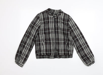 Collection Womens Black Plaid  Jacket  Size 10