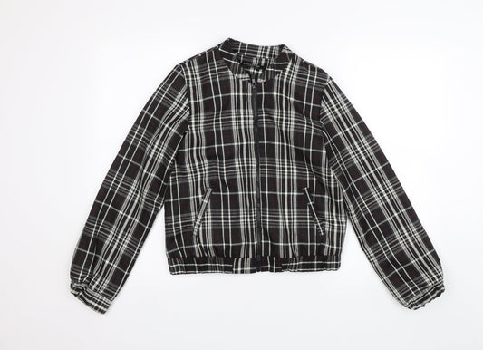 Collection Womens Black Plaid  Jacket  Size 10
