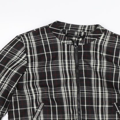 Collection Womens Black Plaid  Jacket  Size 10