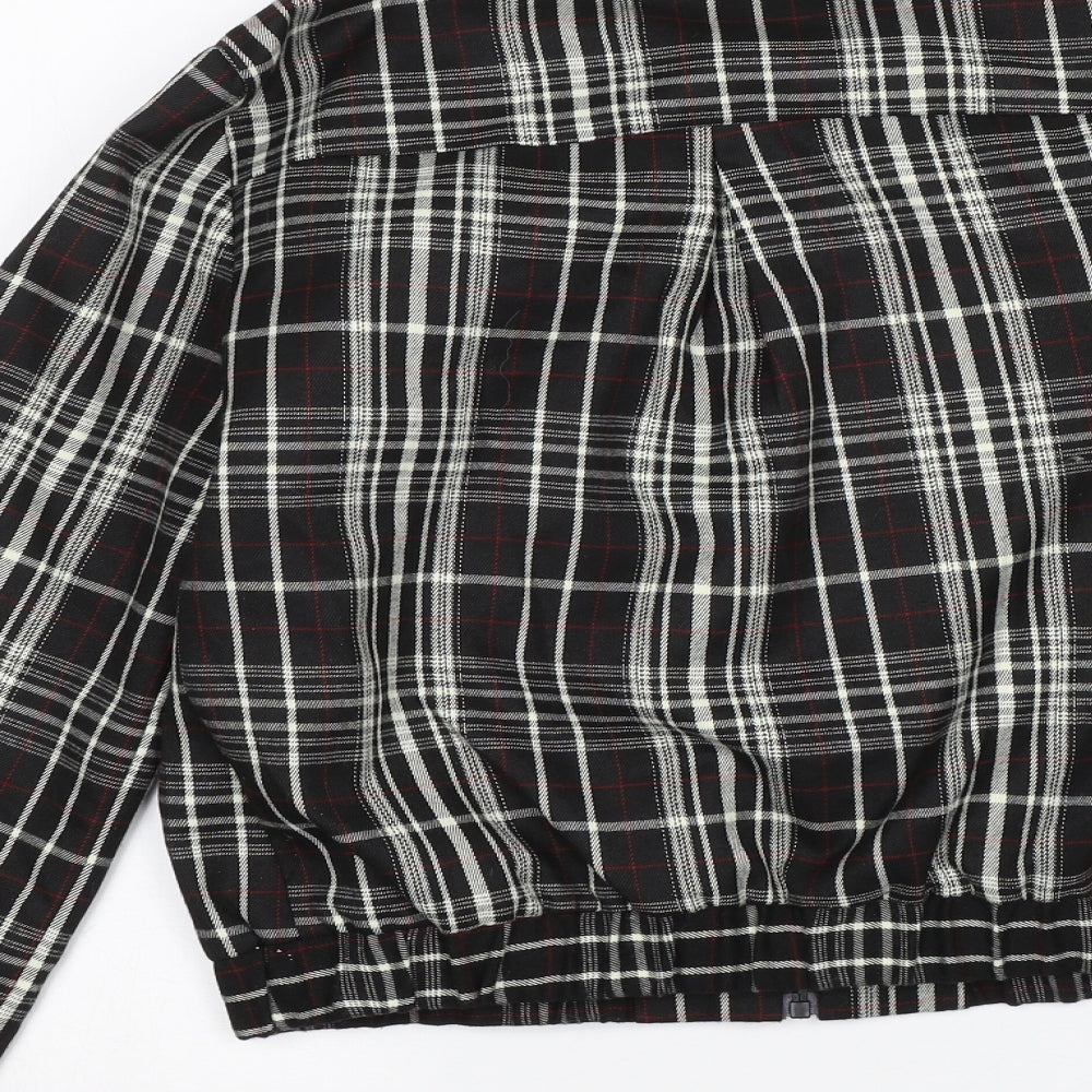 Collection Womens Black Plaid  Jacket  Size 10