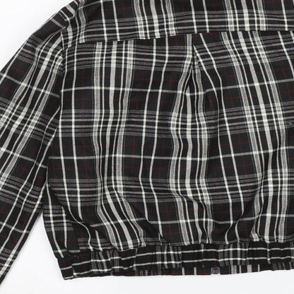 Collection Womens Black Plaid  Jacket  Size 10