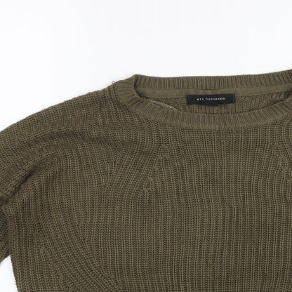 Womens UK Size 8 Atmosphere Green Pullover Jumper