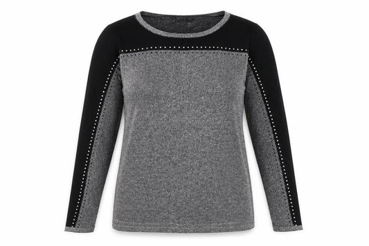 Womens UK Size L Klass Collection Silver Pullover Jumper