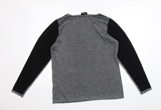 Womens UK Size L Klass Collection Silver Pullover Jumper