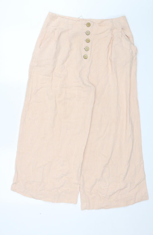 Topshop Womens Pink   Trousers  Size 12 L22 in