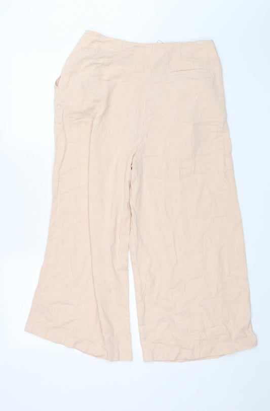 Topshop Womens Pink   Trousers  Size 12 L22 in