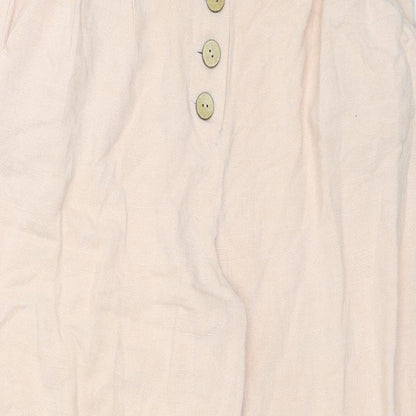 Topshop Womens Pink   Trousers  Size 12 L22 in