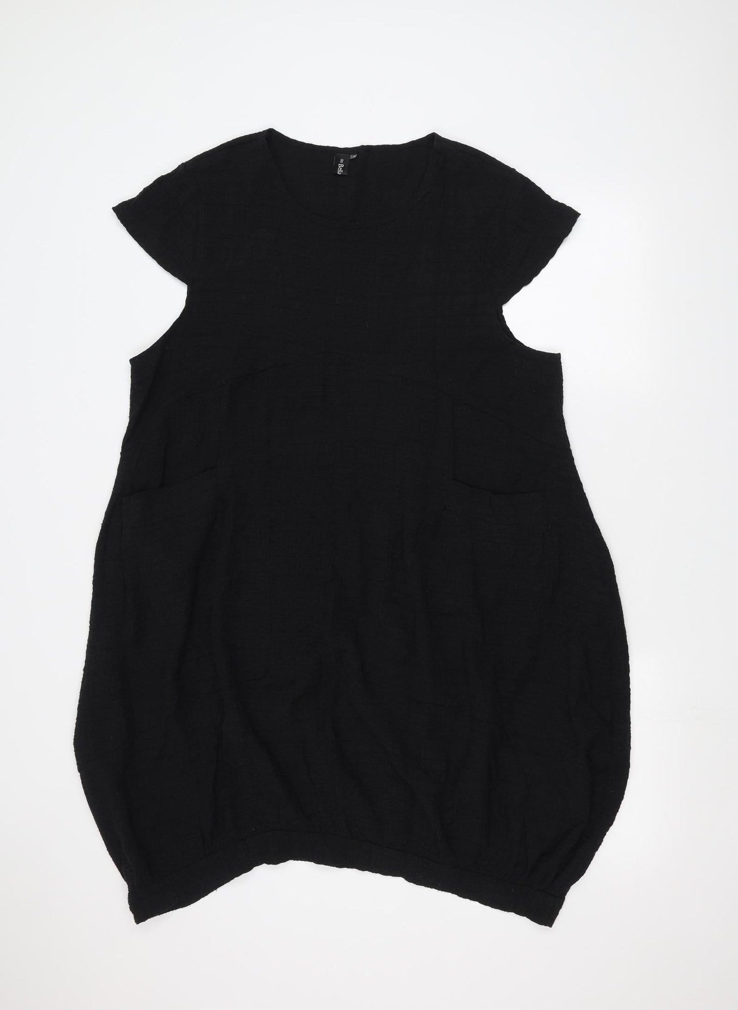 Womens UK Size M Bella Black Basic T-Shirt
