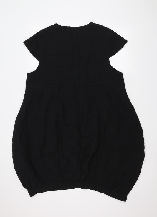 Womens UK Size M Bella Black Basic T-Shirt