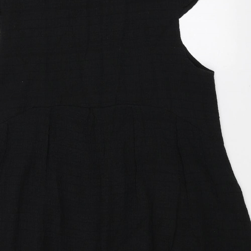 Womens UK Size M Bella Black Basic T-Shirt