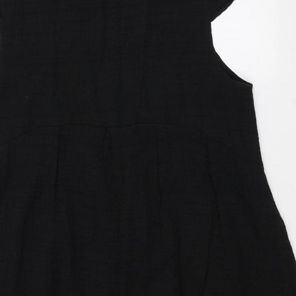 Womens UK Size M Bella Black Basic T-Shirt