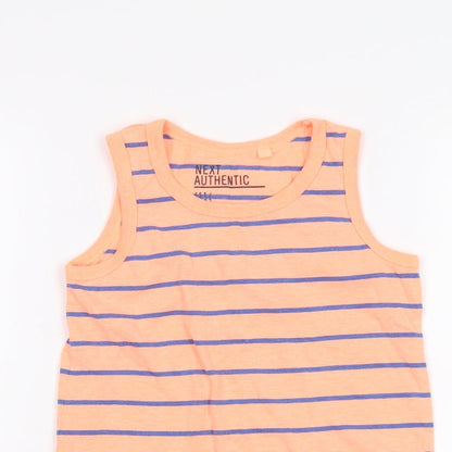 NEXT Boys Orange Striped  Basic Tank Size 5 Years