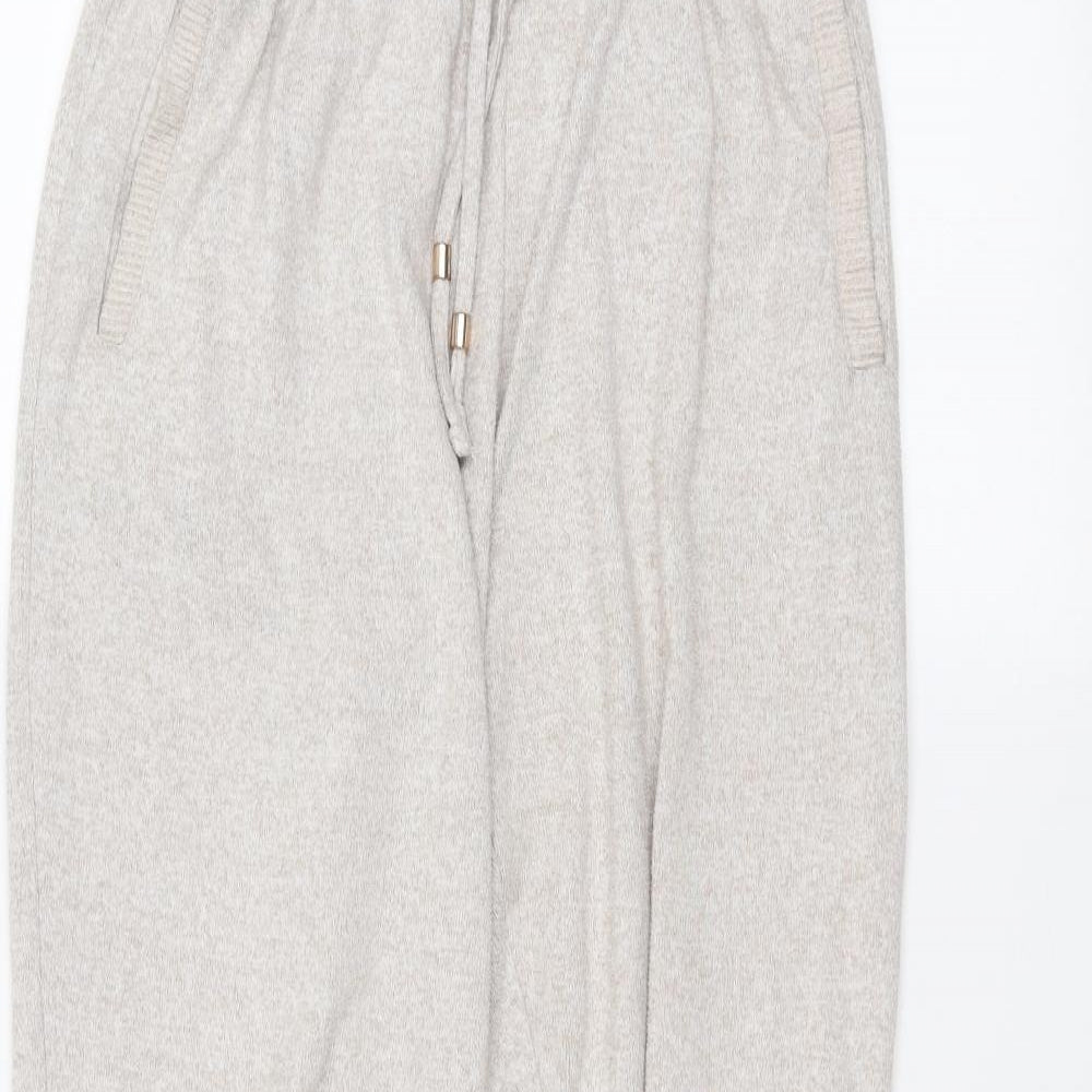 F&F Womens White   Sweatpants Trousers Size 8 L25 in