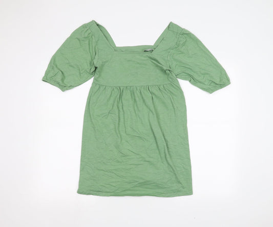 Womens UK Size 8 ASOS Green Basic T-Shirt
