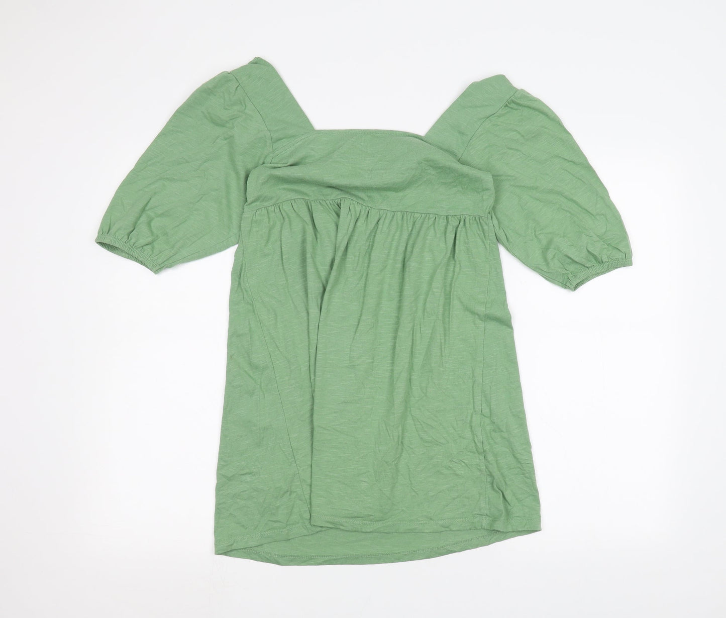 Womens UK Size 8 ASOS Green Basic T-Shirt